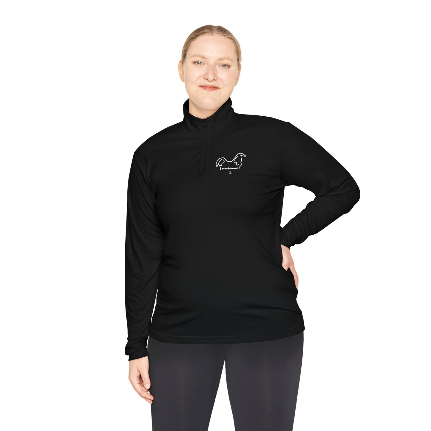 Athletic Dog Lover Quarter-Zip Pullover
