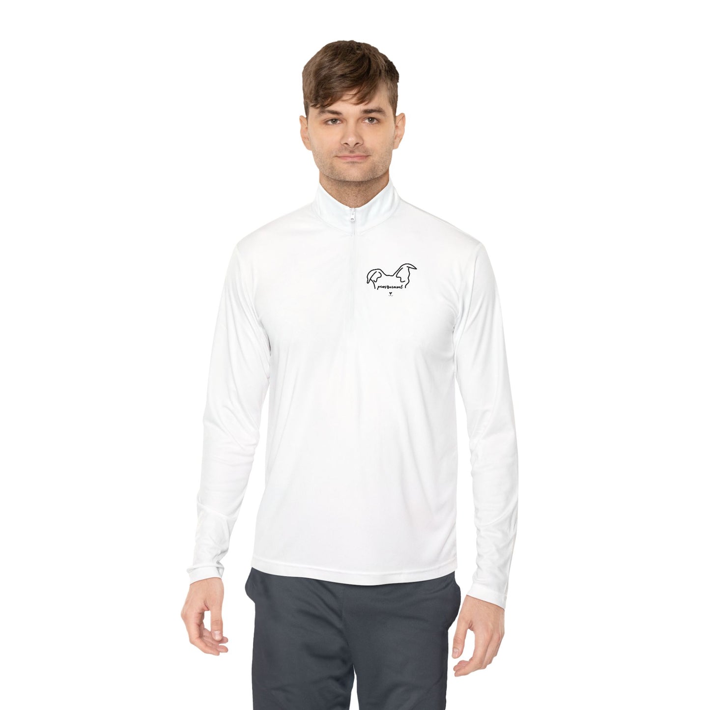Athletic Dog Lover Quarter-Zip Pullover