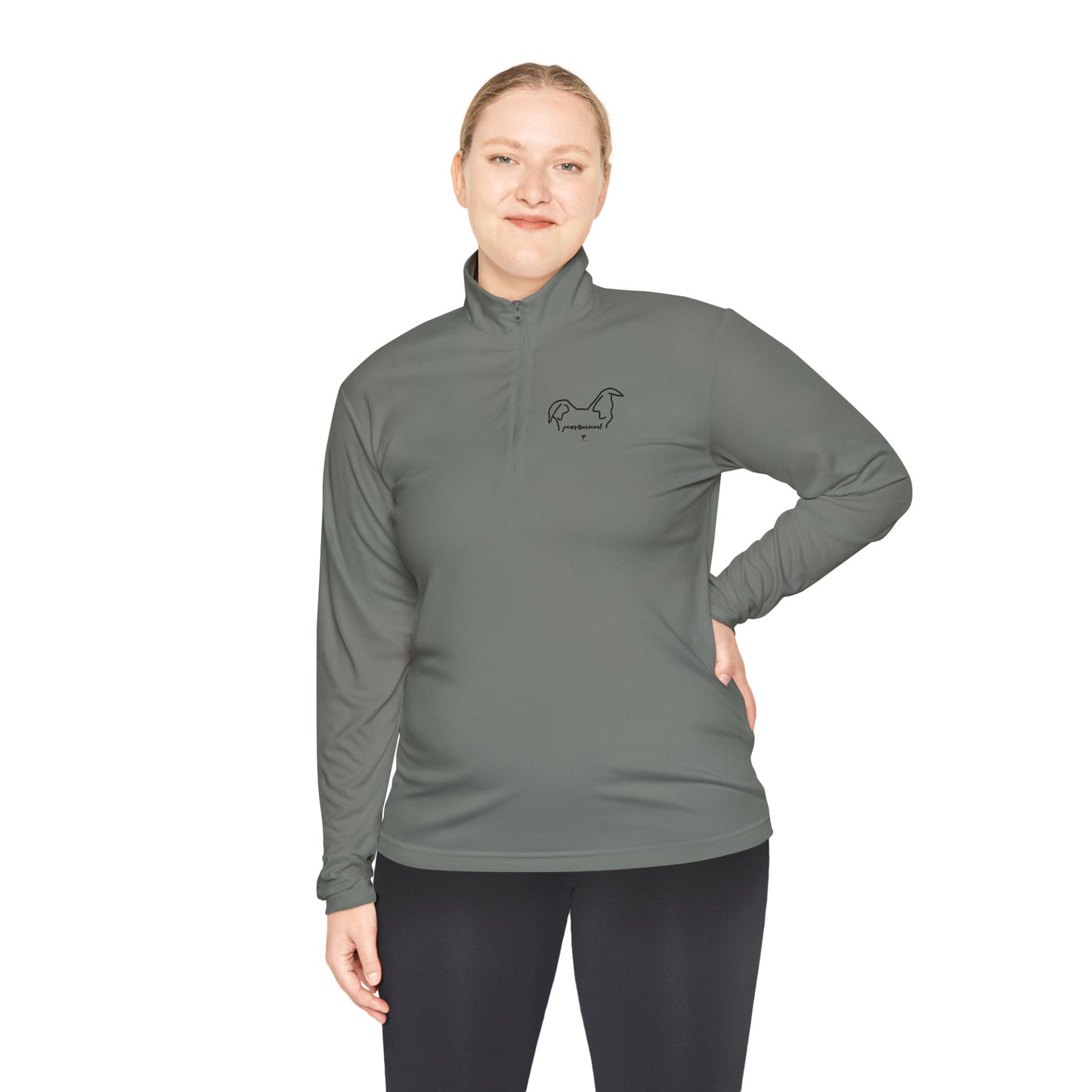 Athletic Dog Lover Quarter-Zip Pullover
