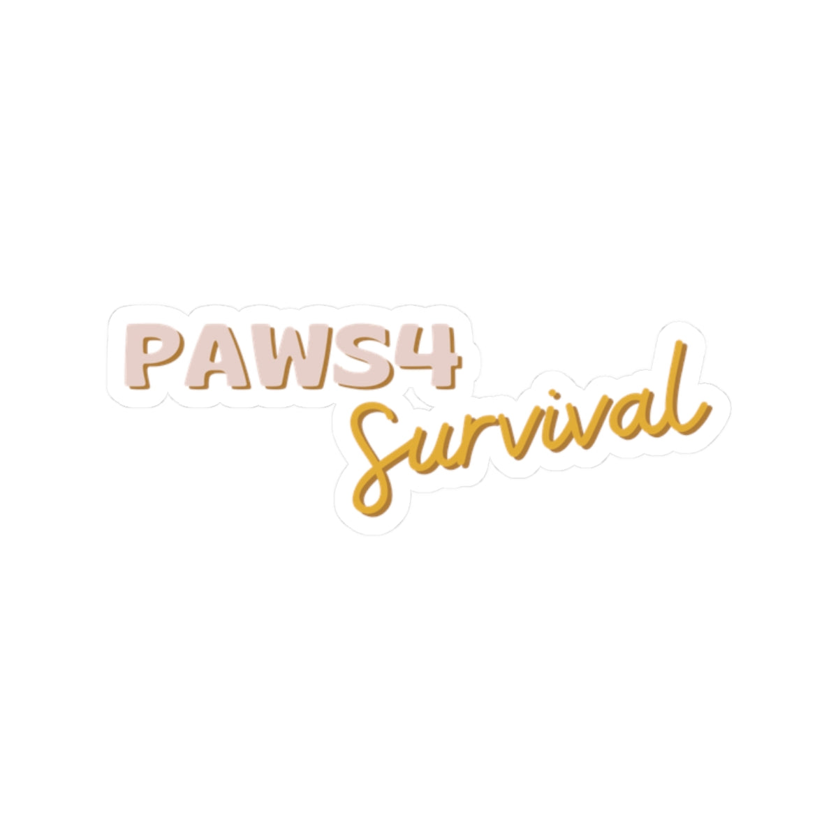 Paws4Survival Sticker