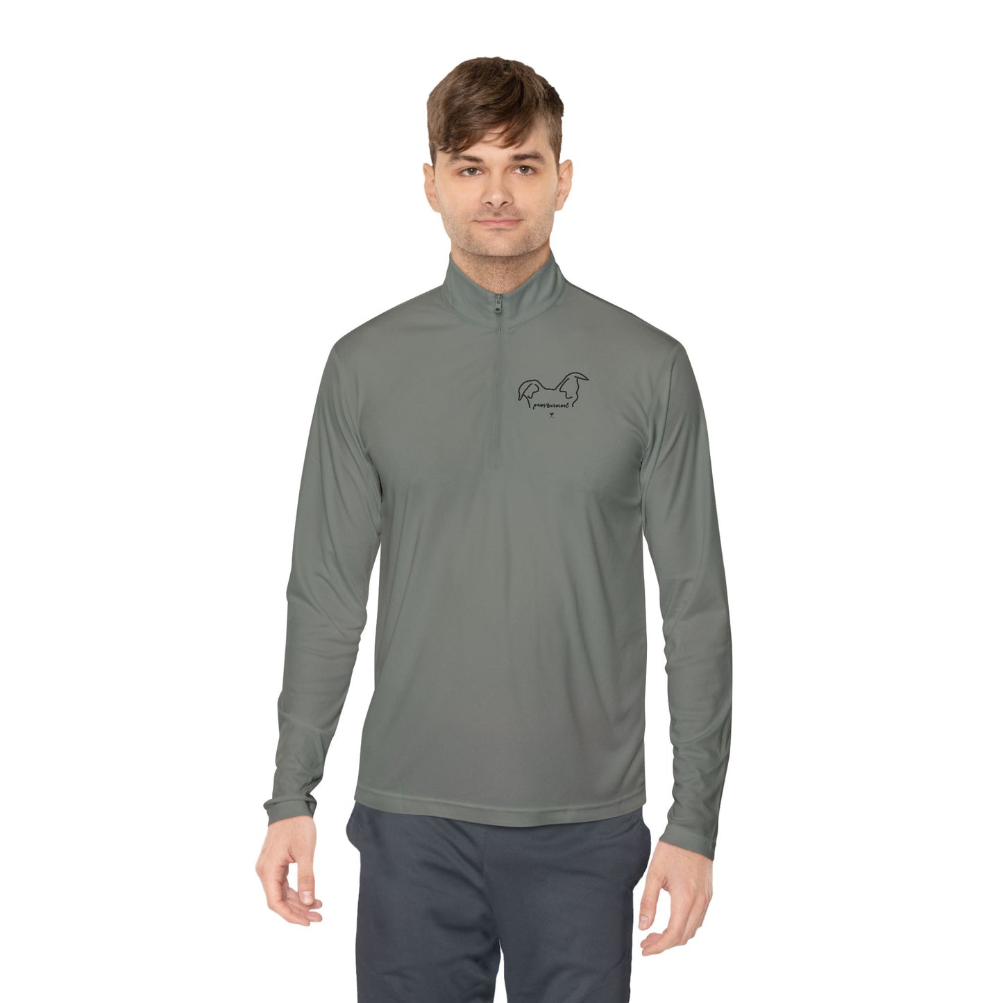 Athletic Dog Lover Quarter-Zip Pullover