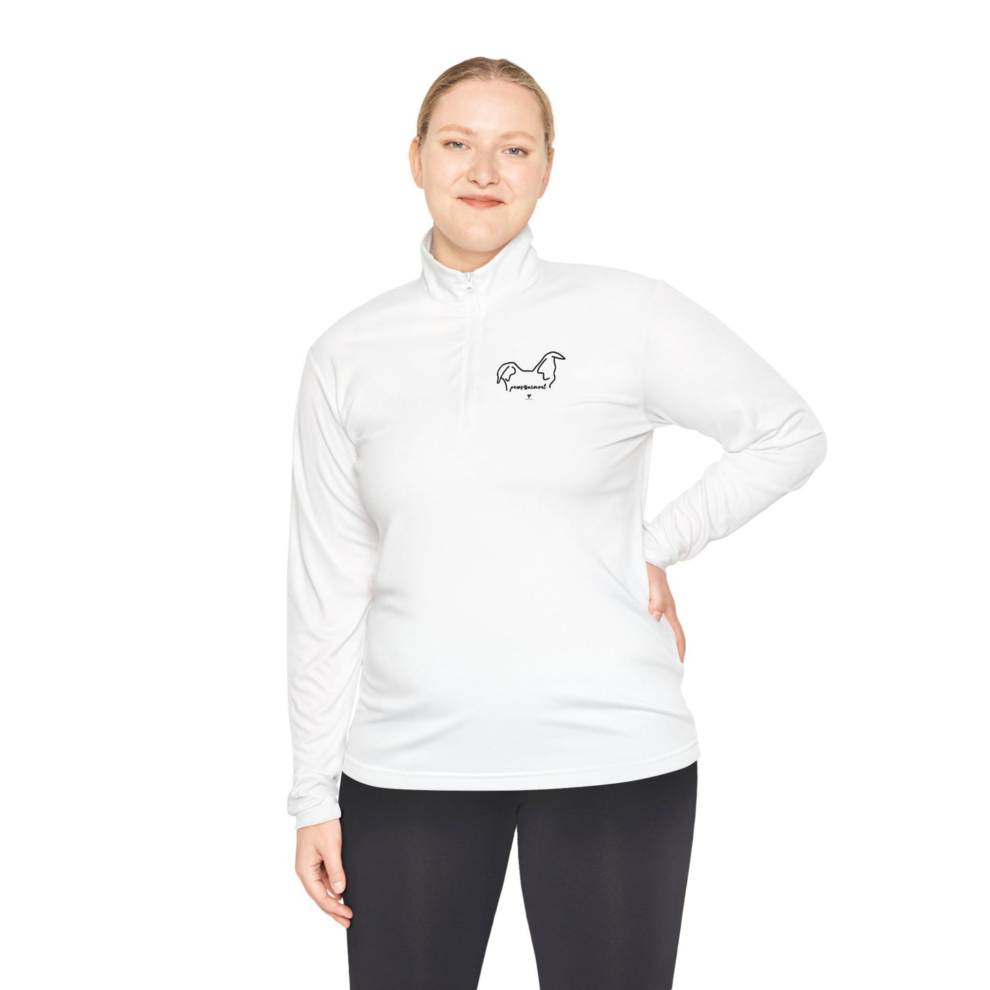 Athletic Dog Lover Quarter-Zip Pullover