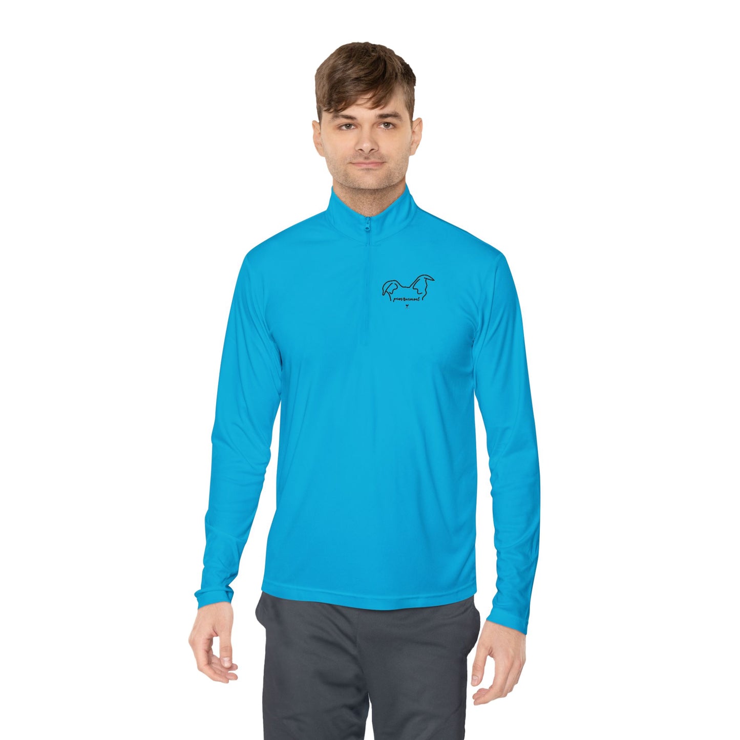 Athletic Dog Lover Quarter-Zip Pullover