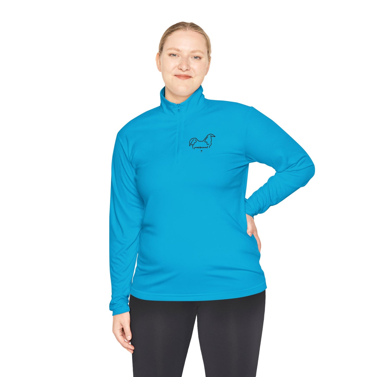 Athletic Dog Lover Quarter-Zip Pullover