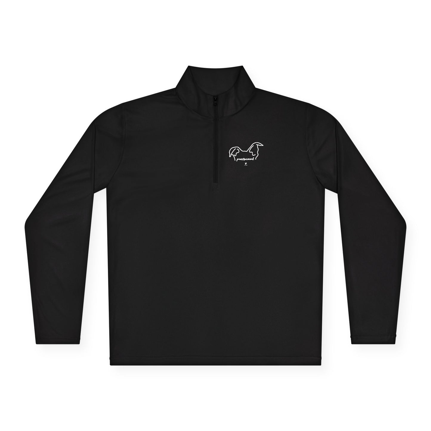 Athletic Dog Lover Quarter-Zip Pullover